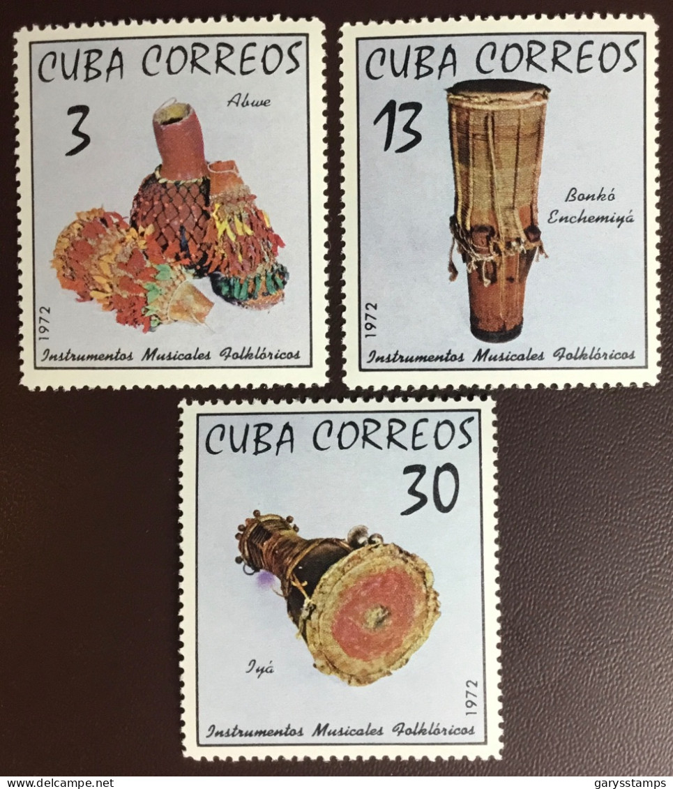 Cuba 1972 Musical Instruments MNH - Unused Stamps