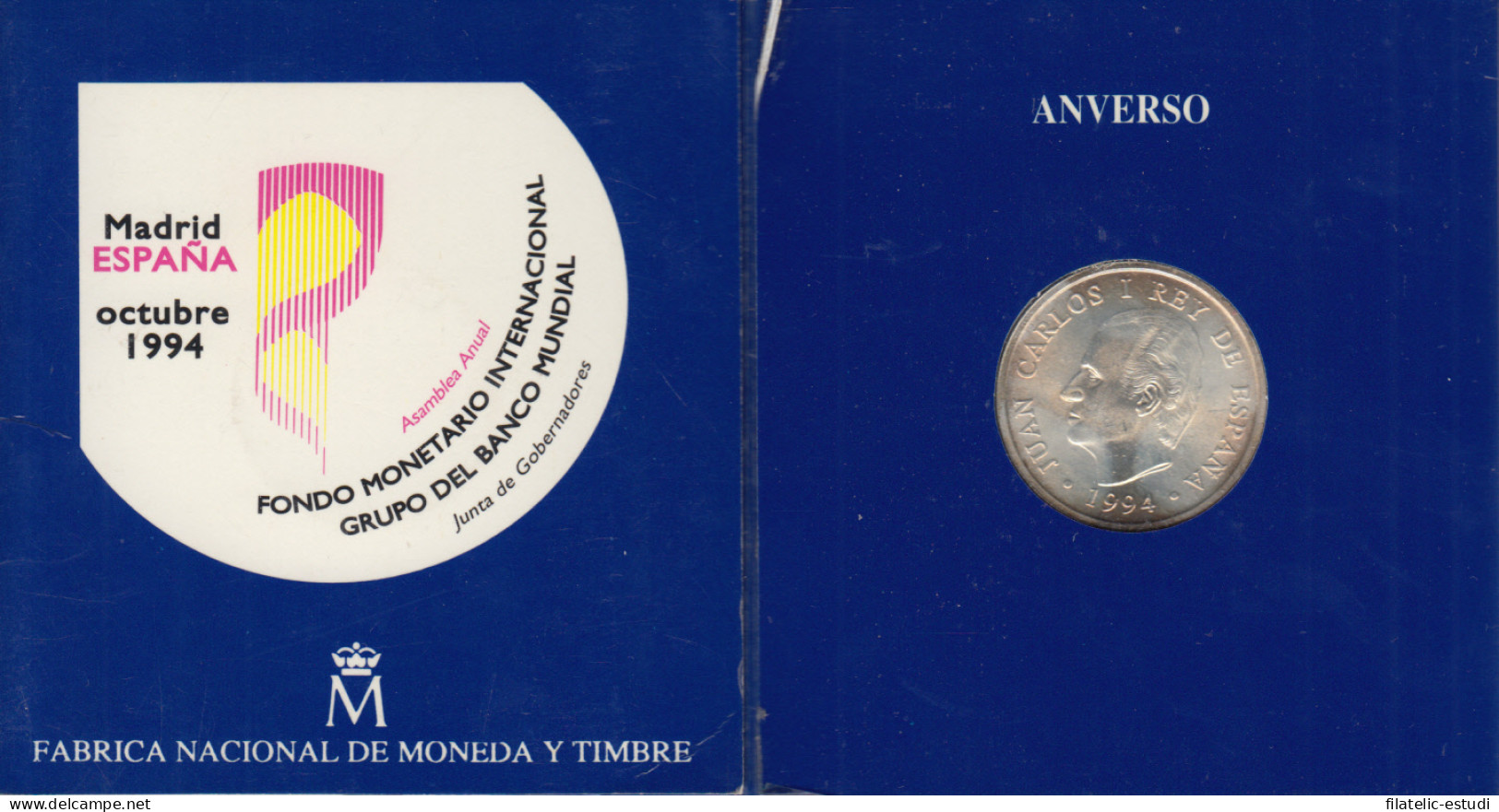 España  Spain Cartera Oficial  1994  2000 Ptas Plata Juan Carlos I FMI FNMT - Ongebruikte Sets & Proefsets