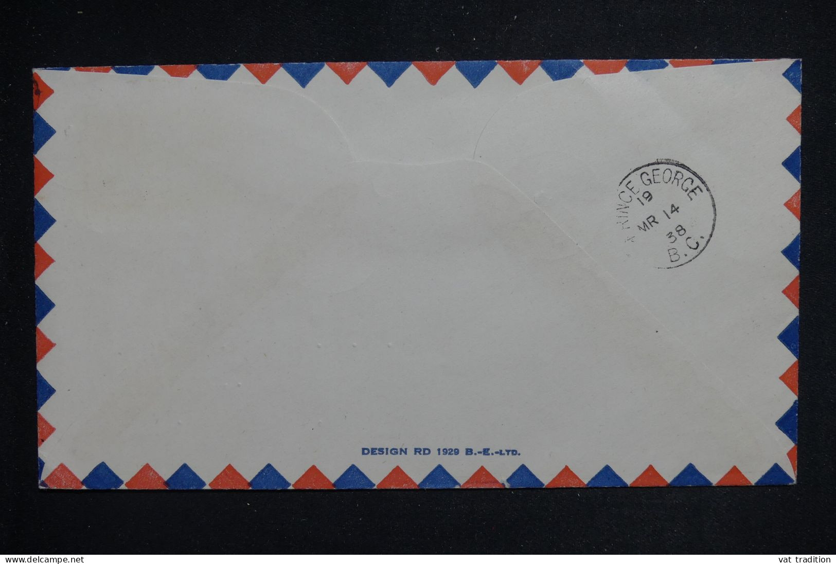 CANADA - Enveloppe 1er Vol Ware / Prince George En 1938 - L 150695 - Brieven En Documenten