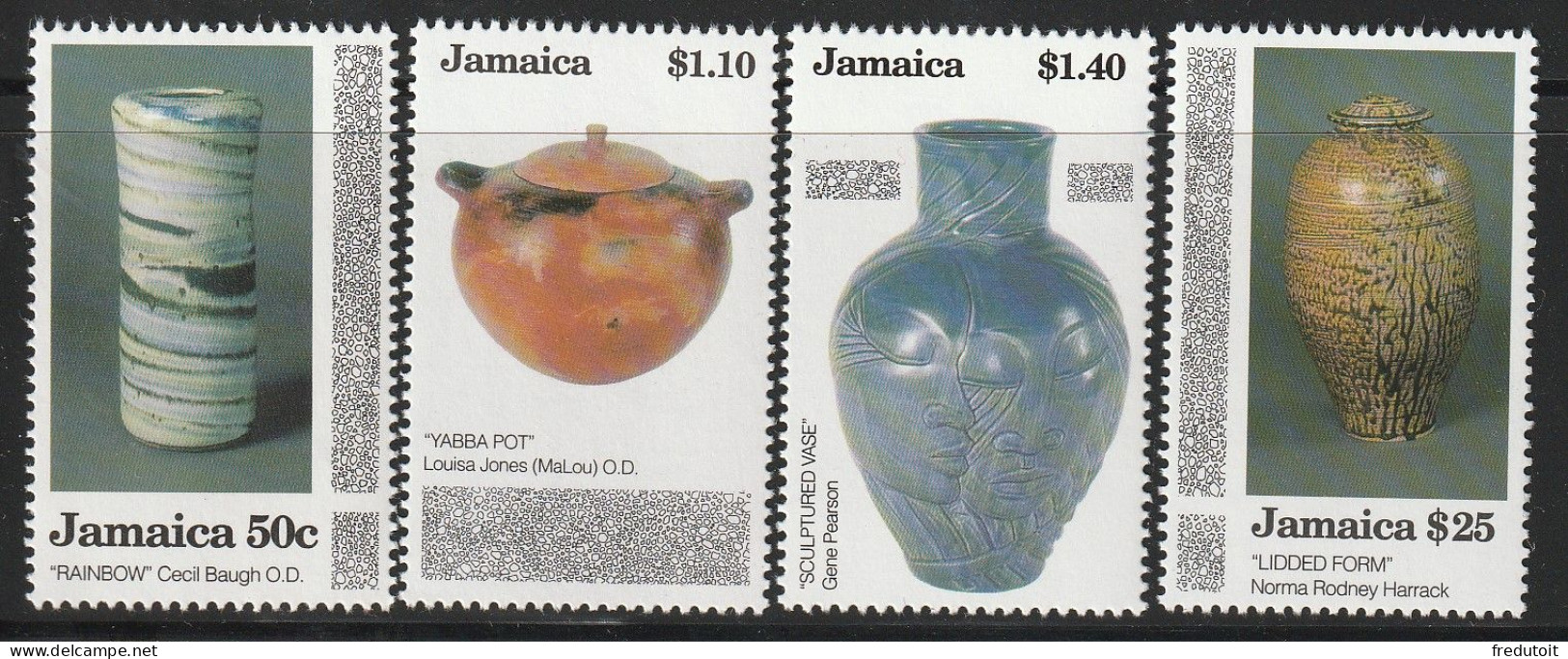 JAMAIQUE - N°822/5 ** (1993) Poteries Et Céramiques - Jamaica (1962-...)