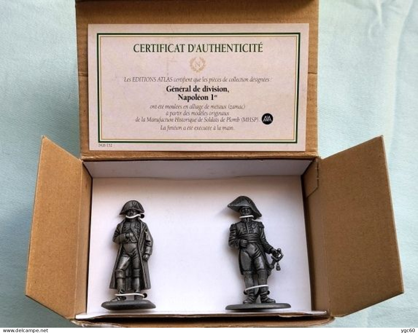 COFFRET FIGURINE GRANDE ARMÉE NAPOLÉONIENNE 1805 EN ZAMAC DE MARQUE MHSP ECH 1/30e - ETAT NEUF - Zinnsoldaten