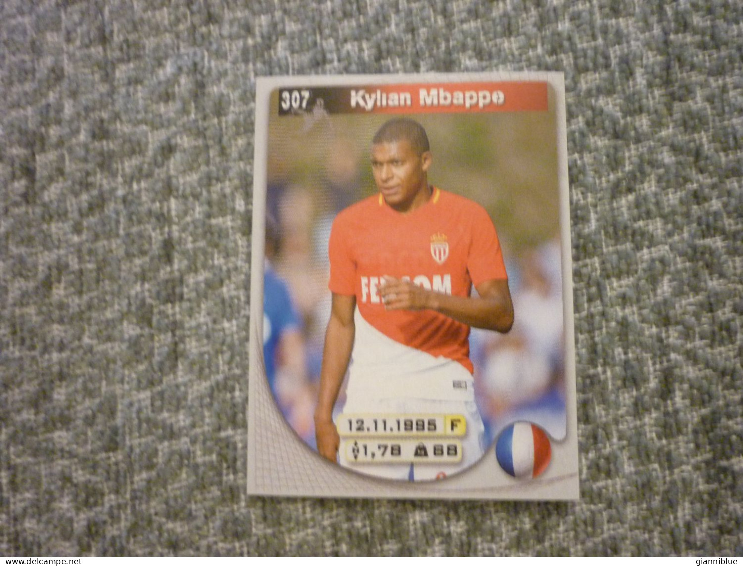 Kylian Mbappe Monaco Rookie Football Soccer No Panini Europe's Champions 2017-2018 Greek Edition Sticker - Trading Cards