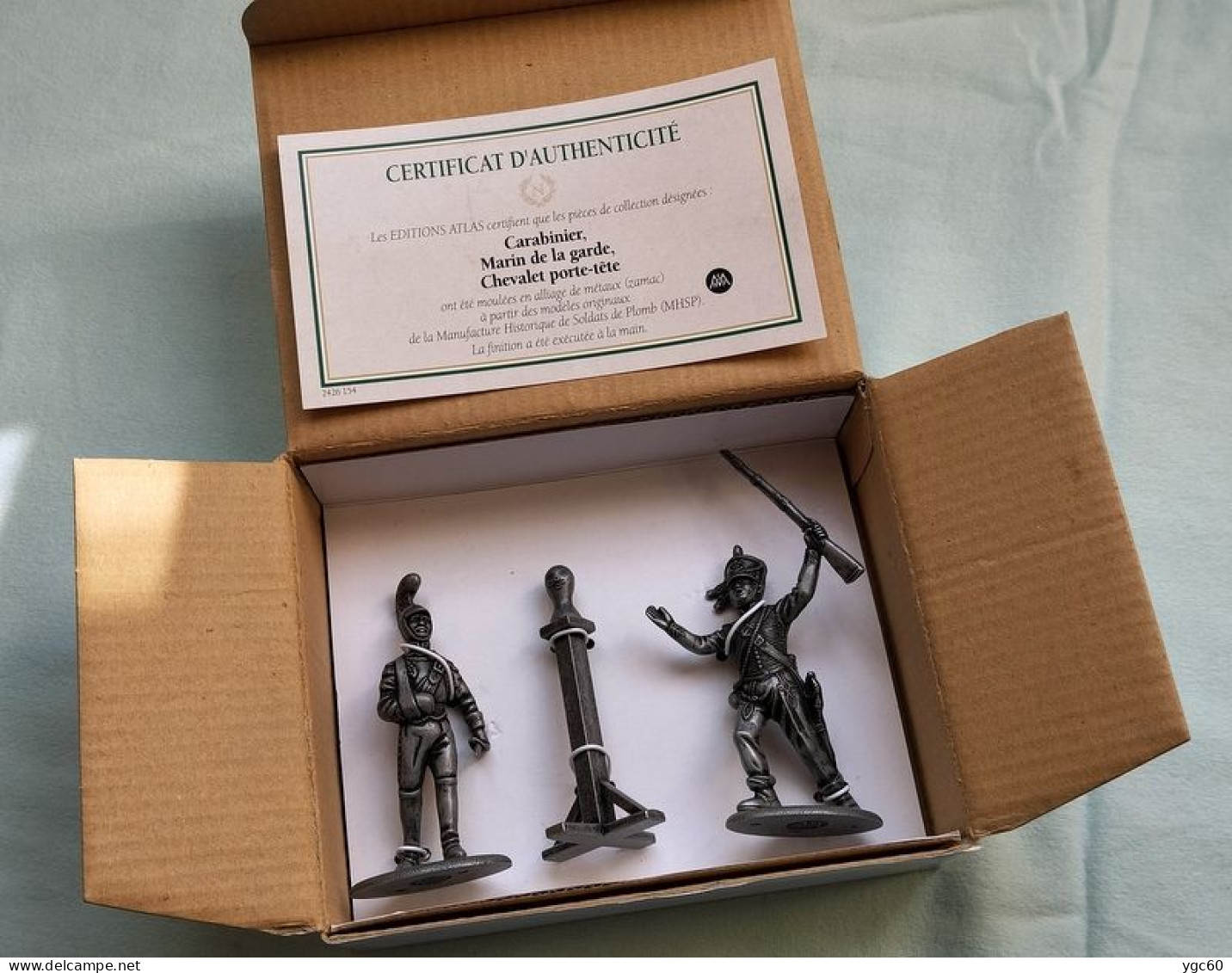 COFFRET FIGURINE GRANDE ARMÉE NAPOLÉONIENNE 1805 EN ZAMAC DE MARQUE MHSP ECH 1/30e - ETAT NEUF - Tin Soldiers