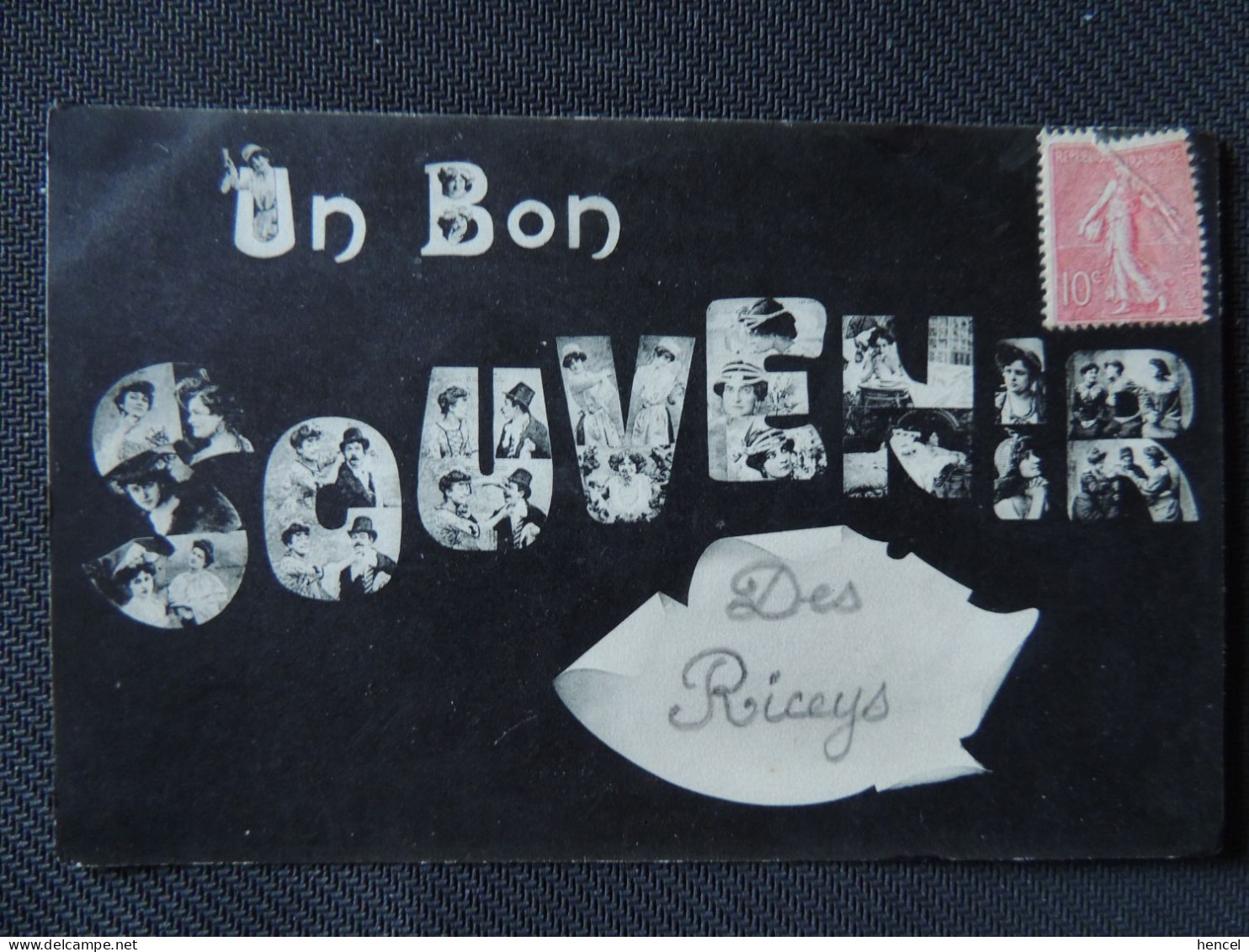 LES RICEYS. "Un Bon Souvenir" Correspondance Pour GYE-sur-SEINE - Les Riceys