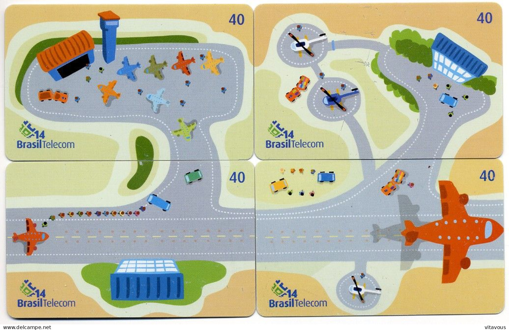 Circuit Puzzle - 4  Télécartes Brésil Phonecard  Telefonkarte (P 35) - Brasilien