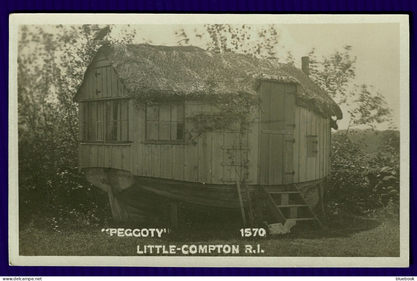 Ref 1636 - Early Real Photo Postcard - "Peggoty" Little-Compton Rhode Island USA - Autres & Non Classés