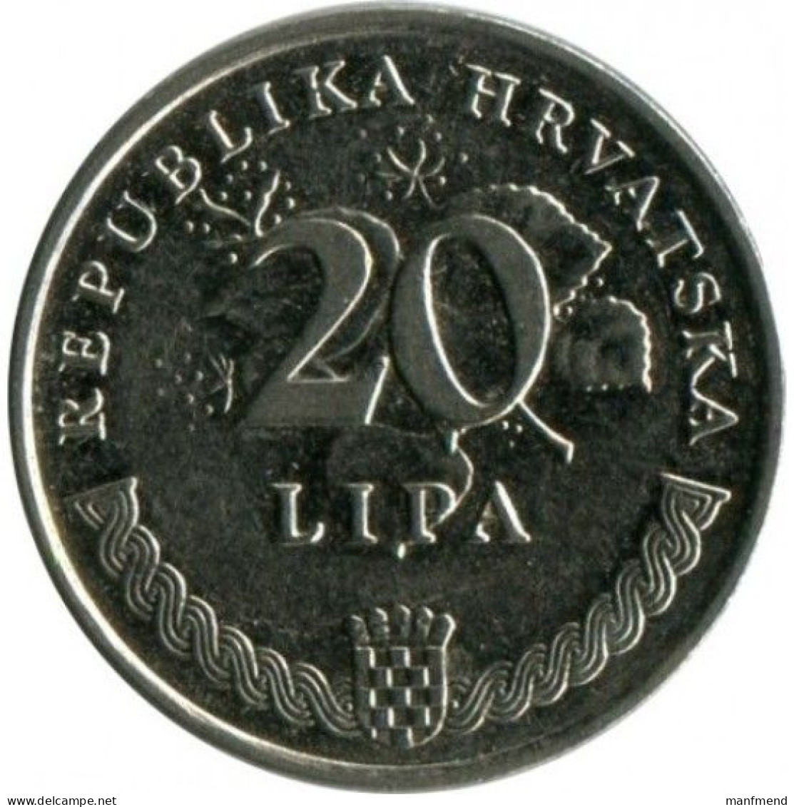 Croatia - 1993- KM 7 - 20 Lipa - XF - Croazia