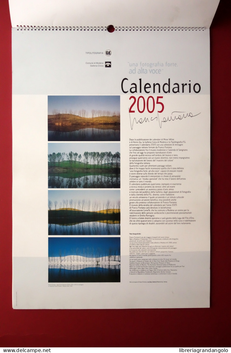 Franco Fontana Calendario 2005 Paesaggi Italiani Modena Fotografia - Andere & Zonder Classificatie