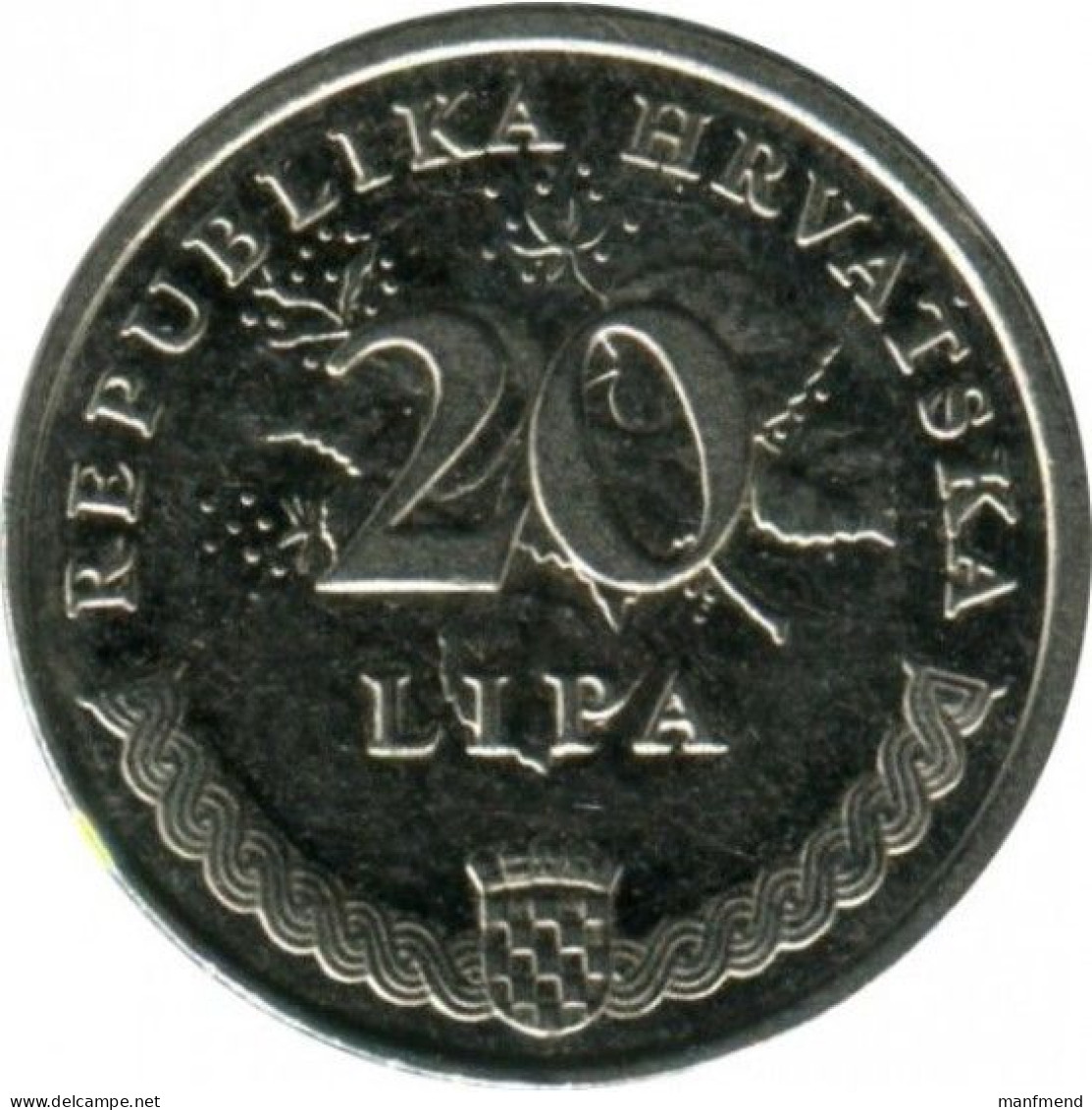 Croatia - 2007- KM 7 - 20 Lipa - XF - Croacia