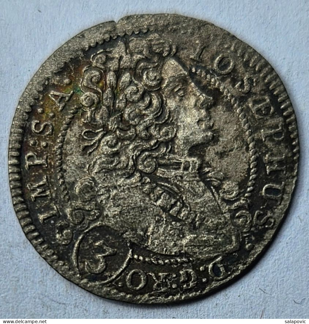 3 Kreuzers - Bohemia, Leopold I 1709 GE - Czech Republic