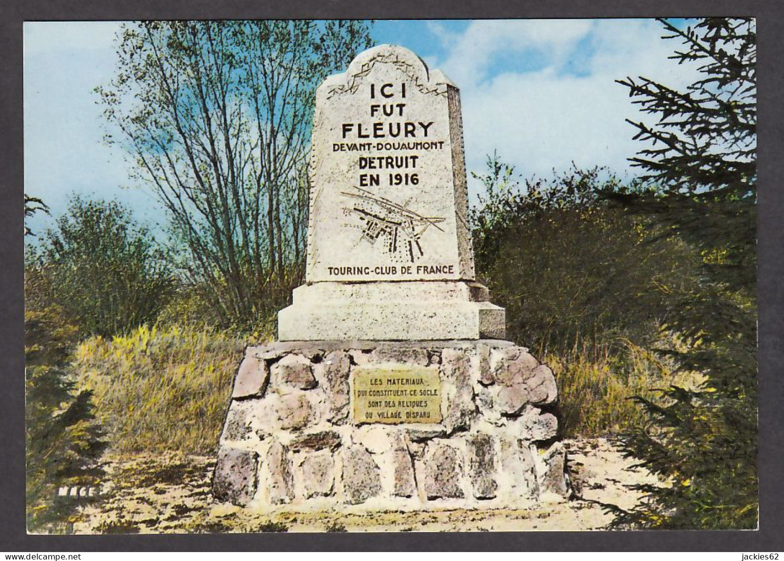 095007/ Fleury-Devant-Douaumont, Monument Commémoratif De Fleury, Où était Le Village - Monumenti Ai Caduti