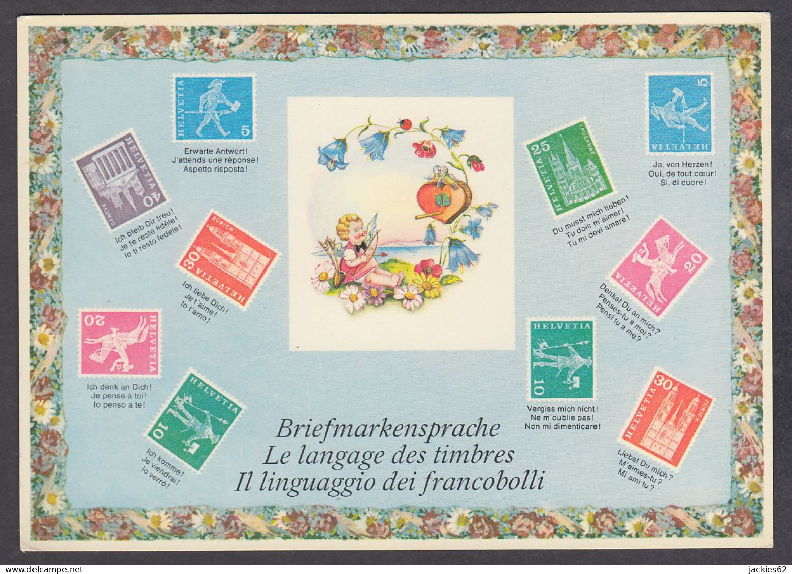 117559/ Le Langage Des Timbres - Briefmarken (Abbildungen)
