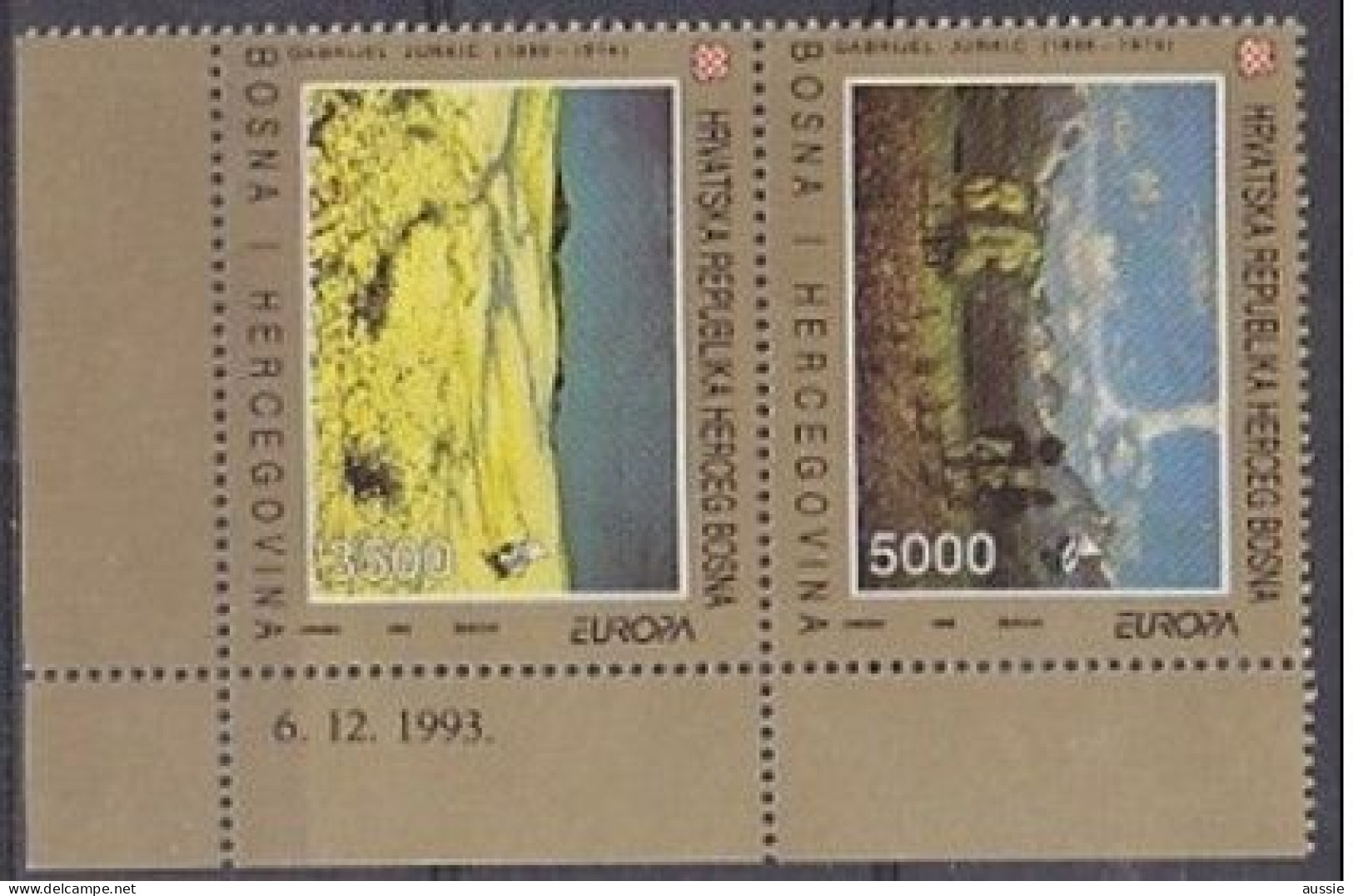 Cept 1993  Herceg Bosna I Bosnie Hercegovina Yvertn° 1 F-G *** MNH   Cote 7€ - 1993