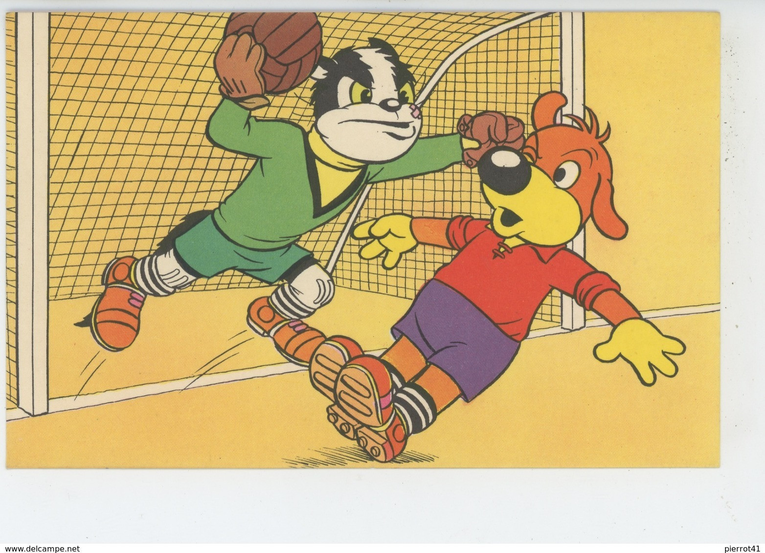 CHIENS - DOG - BANDES DESSINEES - BD - Les Aventures De PIF Le Chien (jouant Au Football Avec Gardien De But ) - Comicfiguren