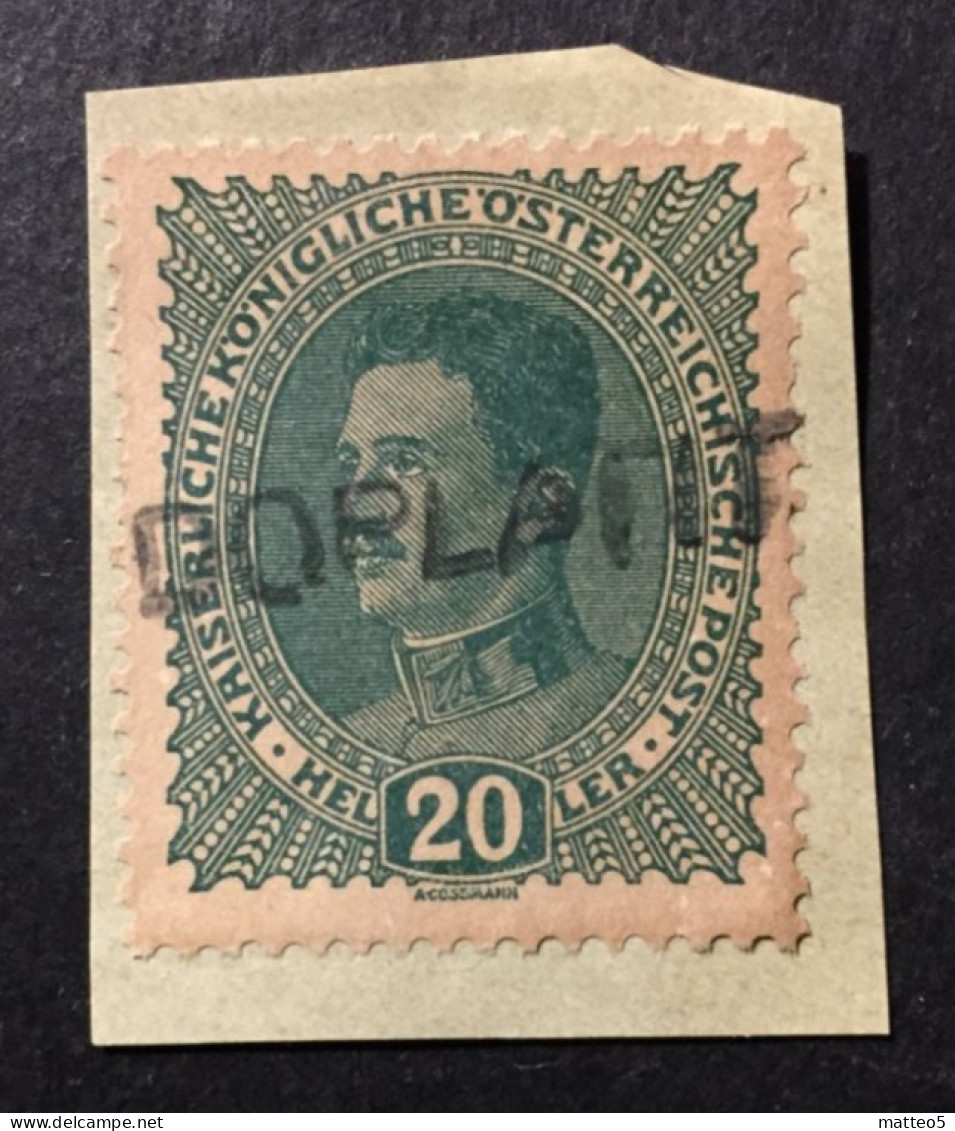 1918  Austria - Emperor Karl I On Fragment - DOPLATIT - Oblitérés