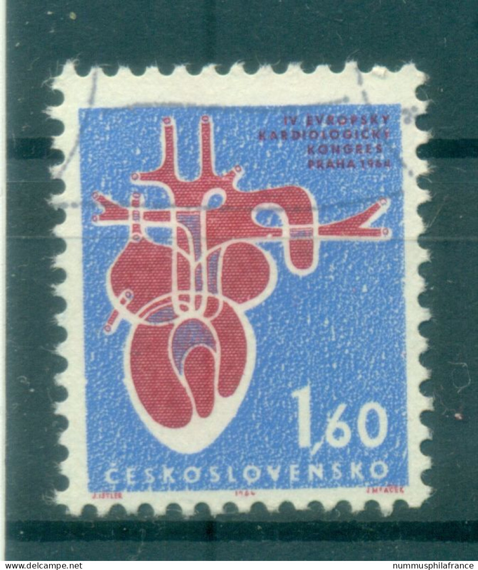 Tchécoslovaquie 1964 - Y & T N. 1350 - Congrès De Cardiologie (Michel N. 1482) - Oblitérés