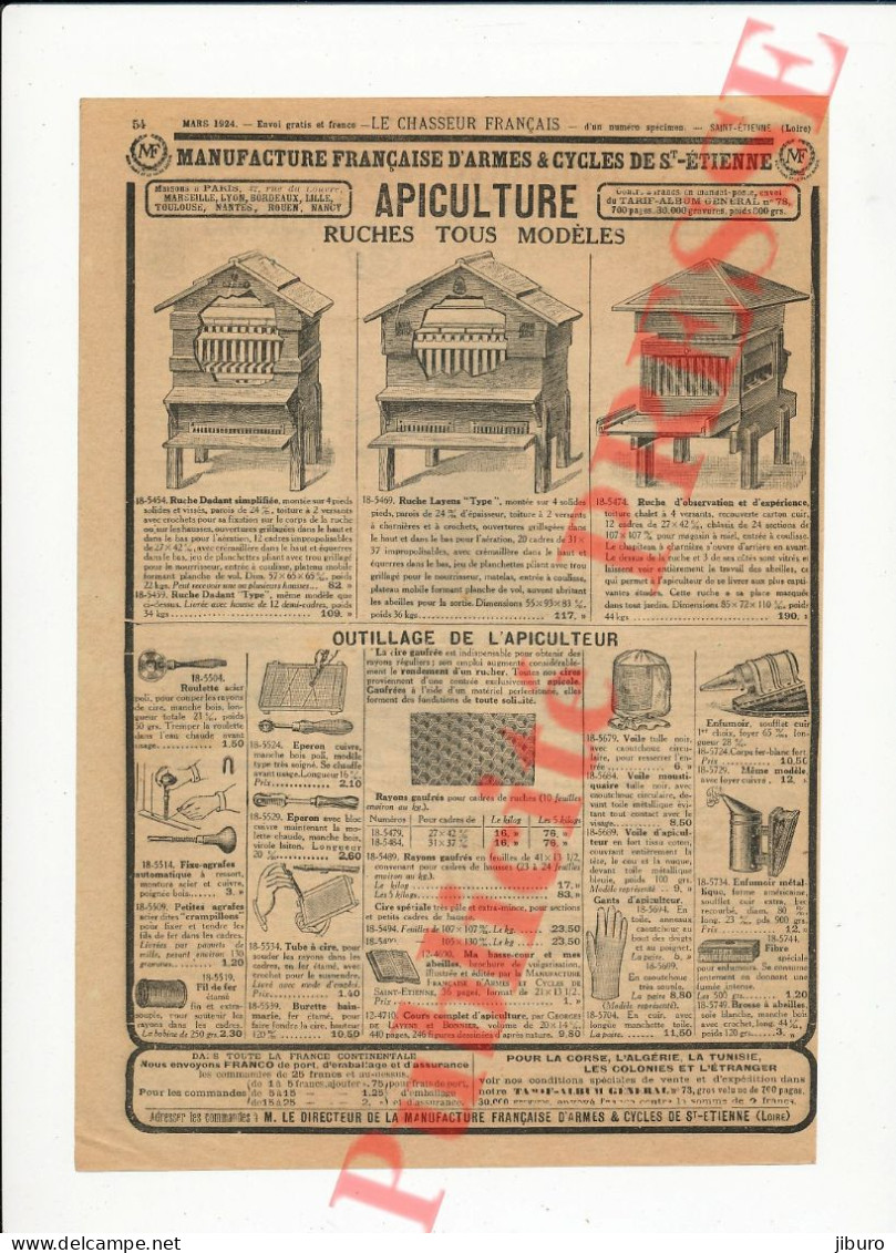 Publicité 1924 Ecrémeuse Centrifuge Suédoise Marque Coq Laiterie Baratte De Normandie Moule à Beurre Ruches Apiculture - Publicités