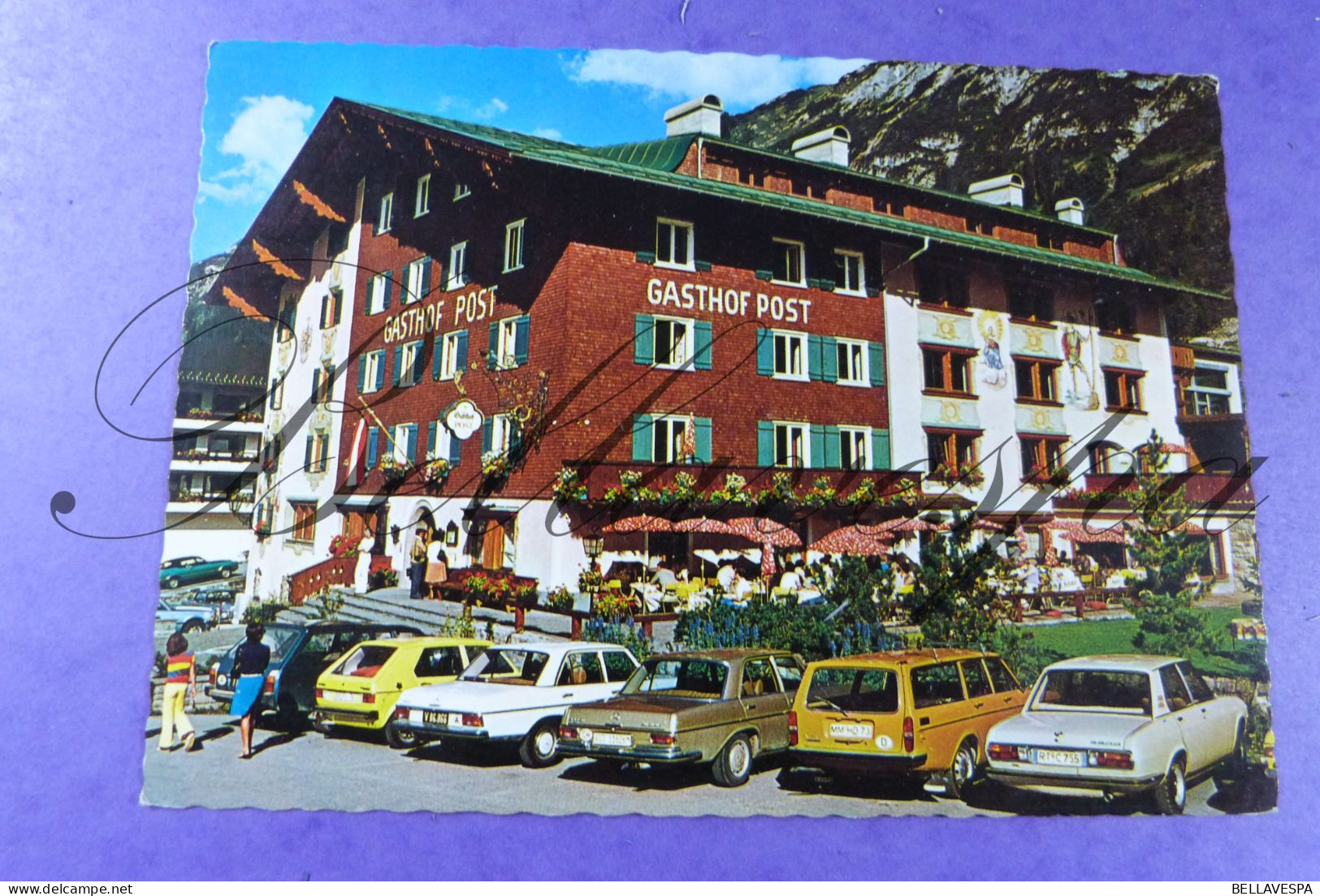 Lech Am VorArlberg Romantic Hotel Gasthof POST 1987 Fam. Moosbrugger  MB 123 BMW 2800 - Lech