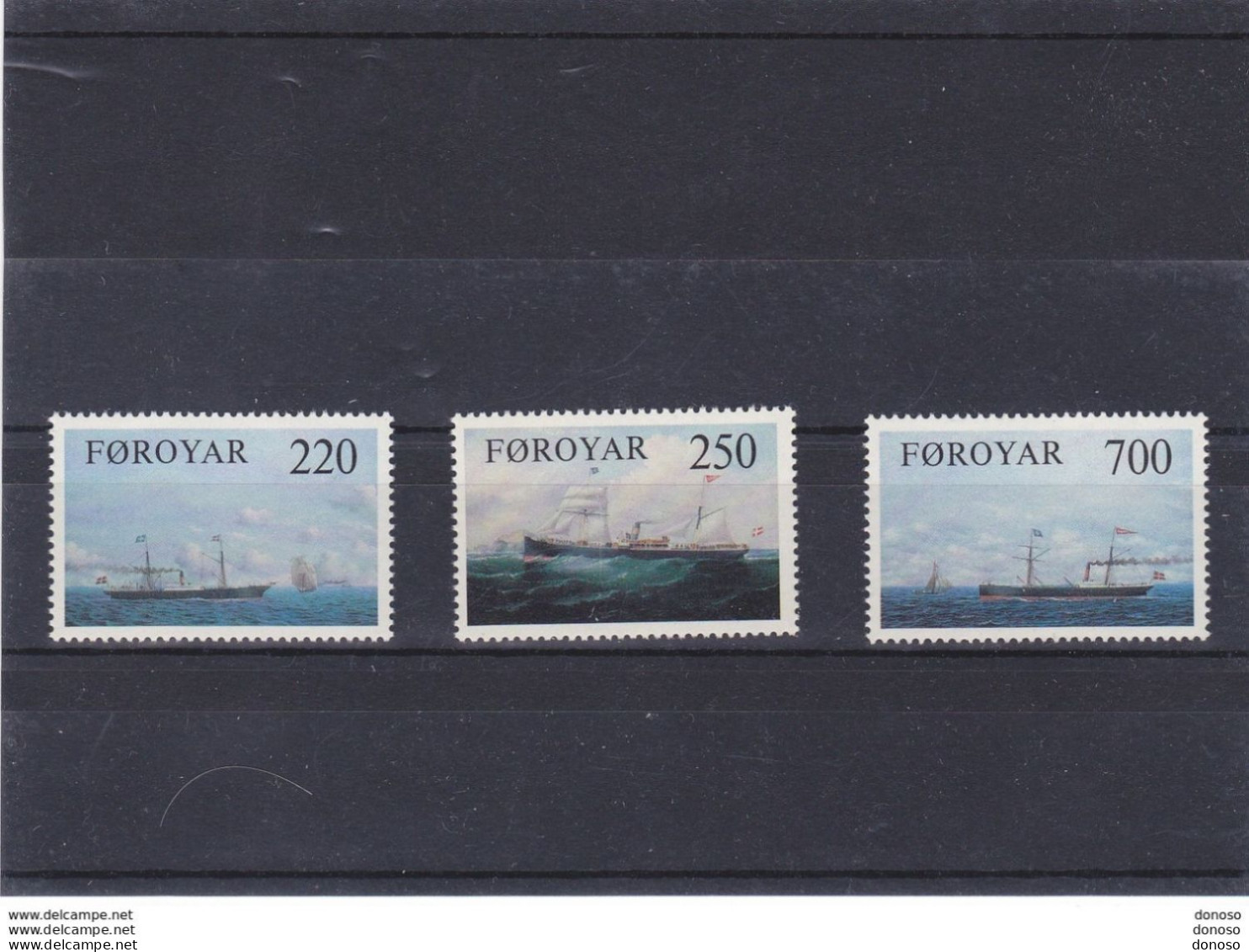 FEROE 1983 Bateaux à Vapeur  Yvert 73-75, Michel 79-81 NEUF** MNH Cote 5,25 Euros - Färöer Inseln