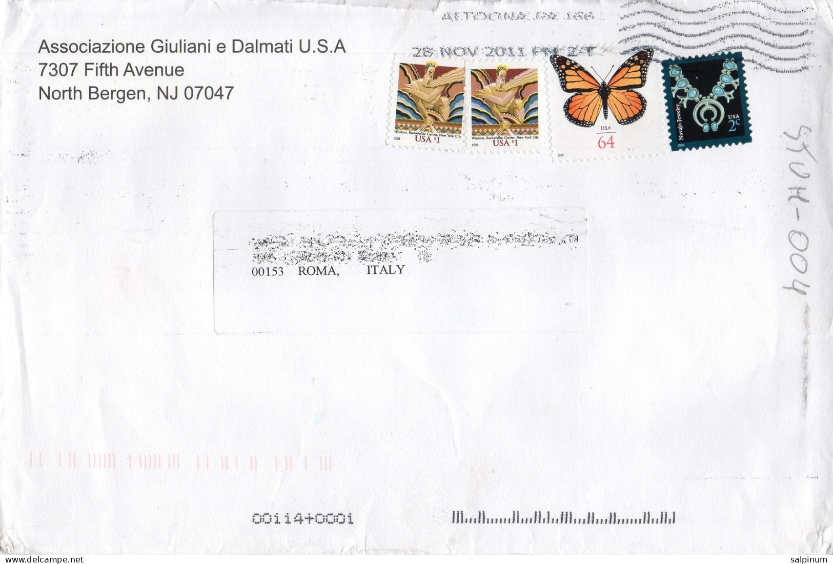 Philatelic Envelope With Stamps Sent From UNITED STATES OF AMERICA To ITALY - Covers & Documents