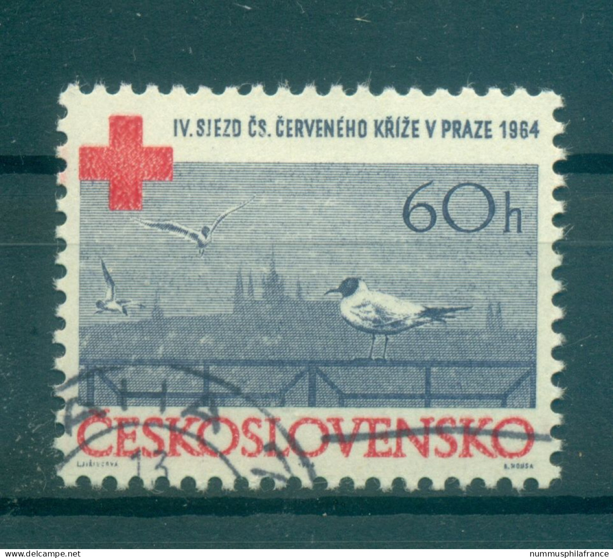 Tchécoslovaquie 1964 - Y & T N. 1349 - Croix-Rouge (Michel N. 1481) - Gebraucht