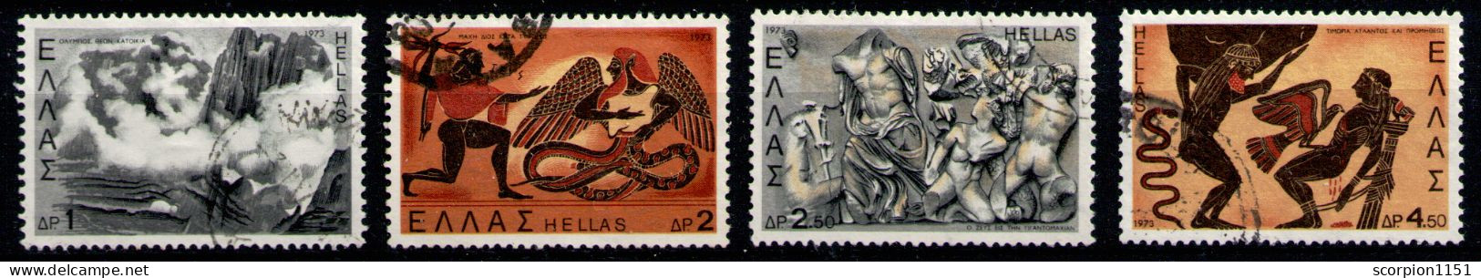 GREECE 1973 - Full Set Used - Gebraucht