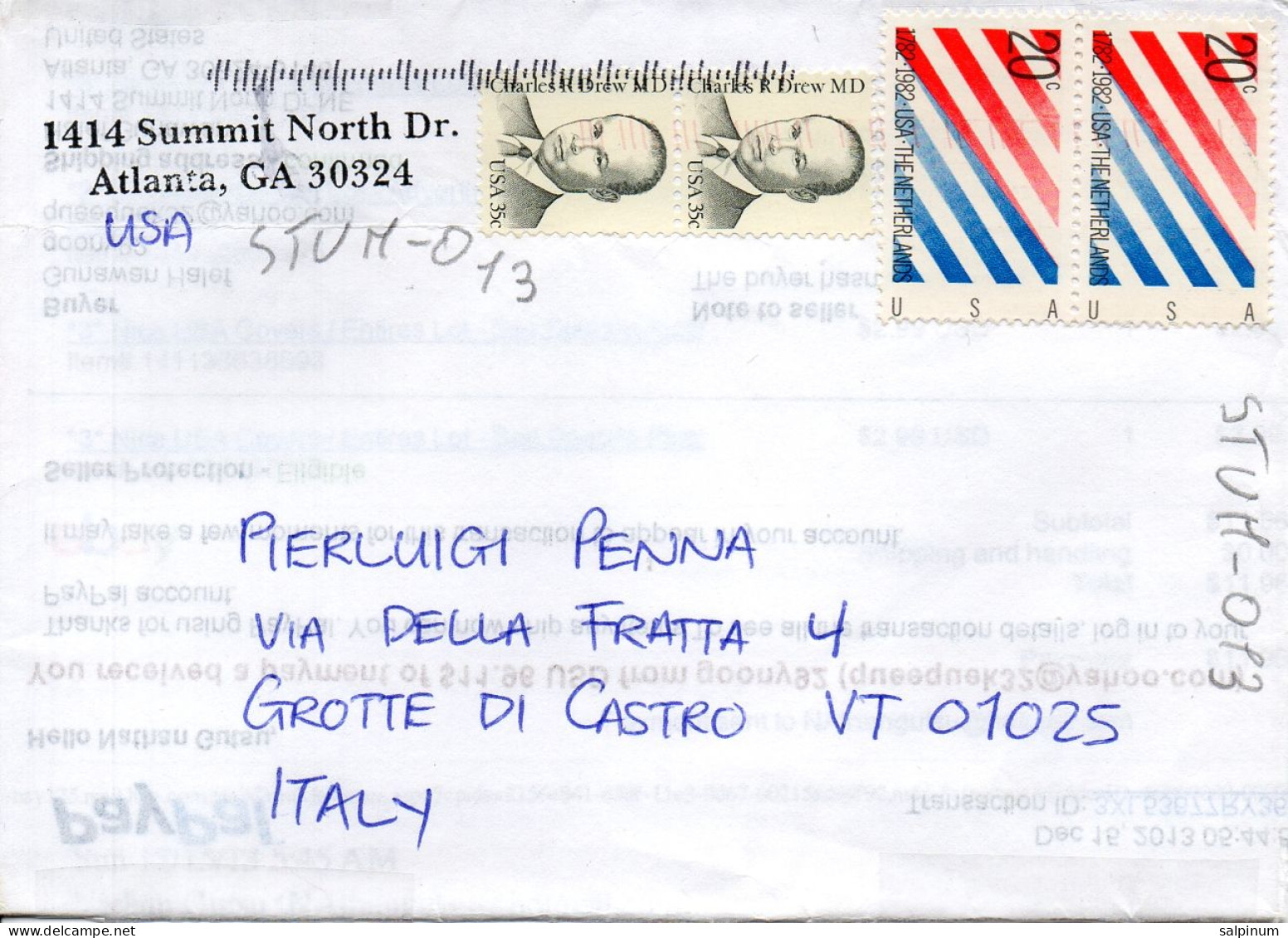 Philatelic Envelope With Stamps Sent From UNITED STATES OF AMERICA To ITALY - Covers & Documents