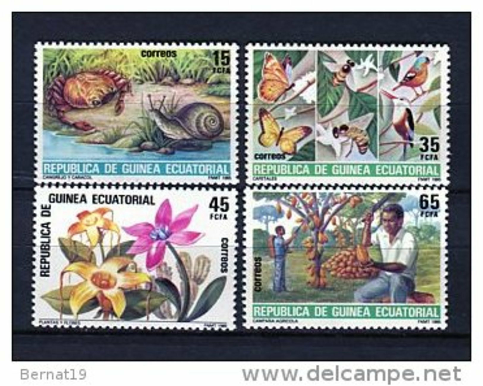 Guinea Ecuatorial 1985. Edifil 73-76 ** MNH - Guinée Equatoriale