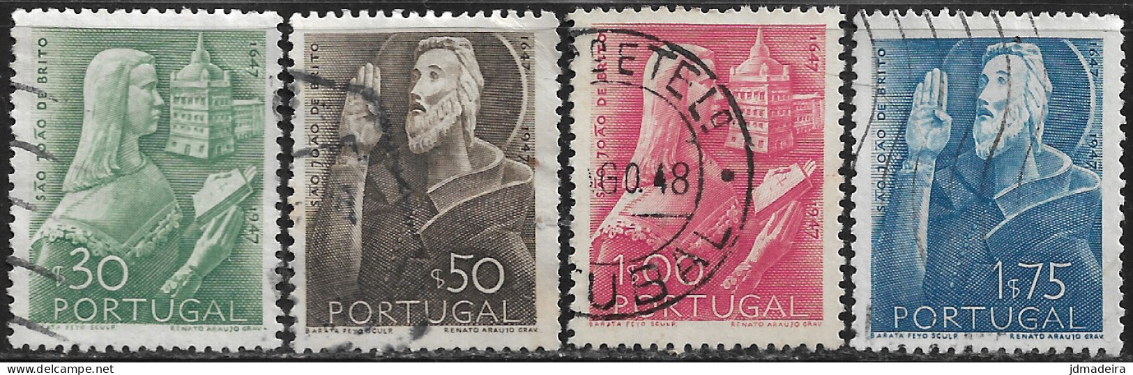 Portugal – 1948 St. João De Brito Centenary Used Set - Oblitérés