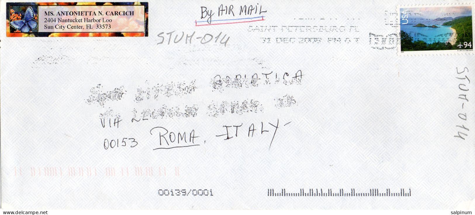 Philatelic Envelope With Stamps Sent From UNITED STATES OF AMERICA To ITALY - Cartas & Documentos