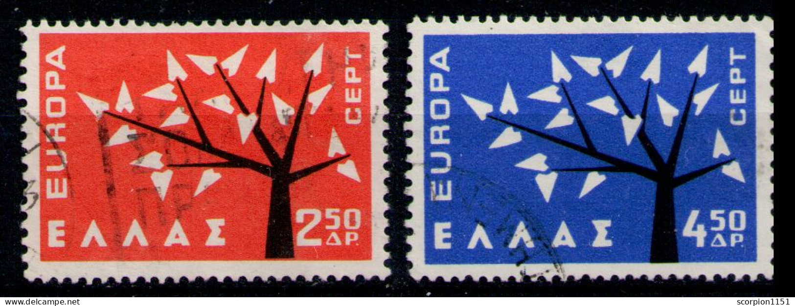 GREECE 1962 - Full Set Used - Oblitérés