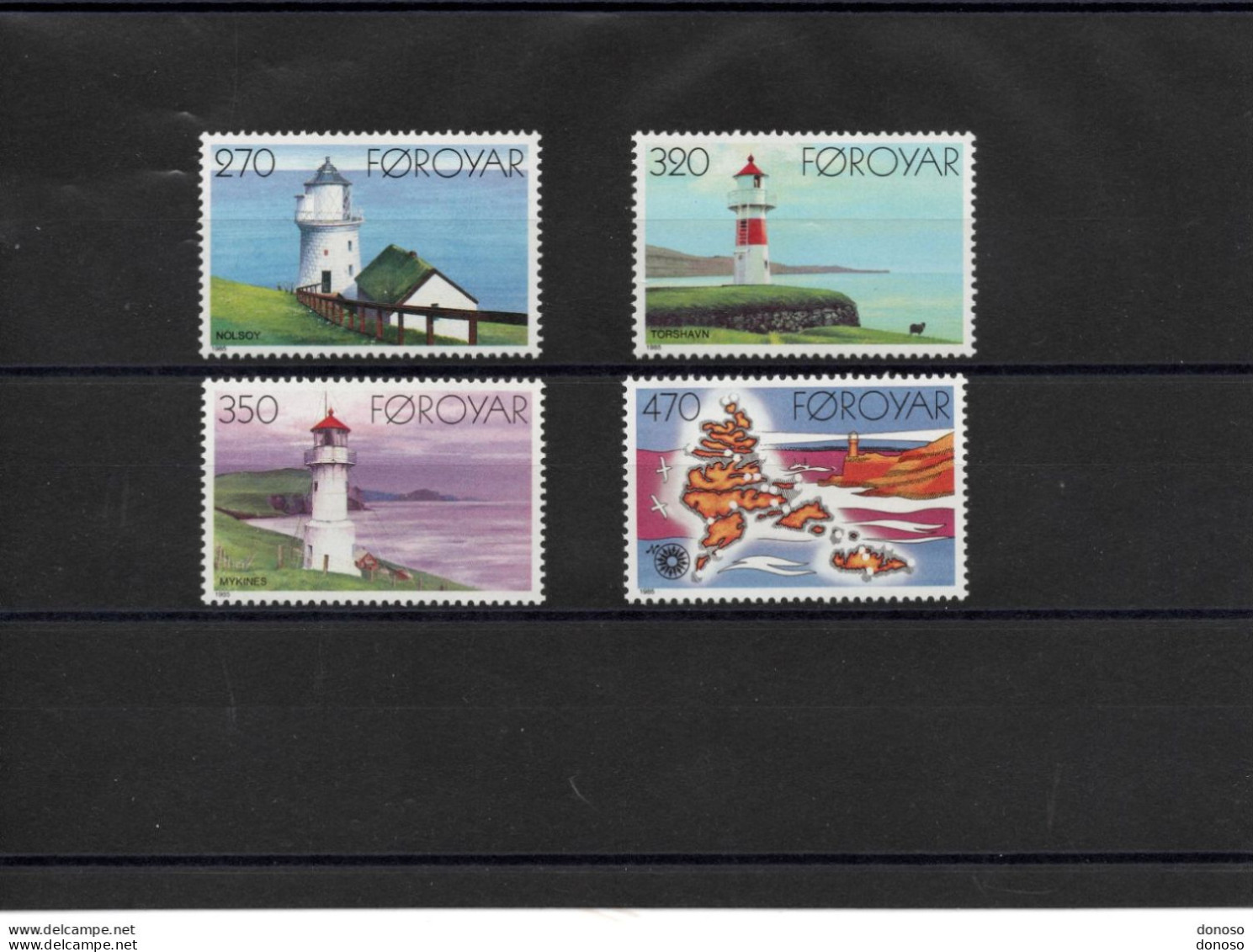 FEROE 1985 PHARES Yvert 115-118, Michel 121-124 NEUF** MNH Cote 13 Euros - Faroe Islands