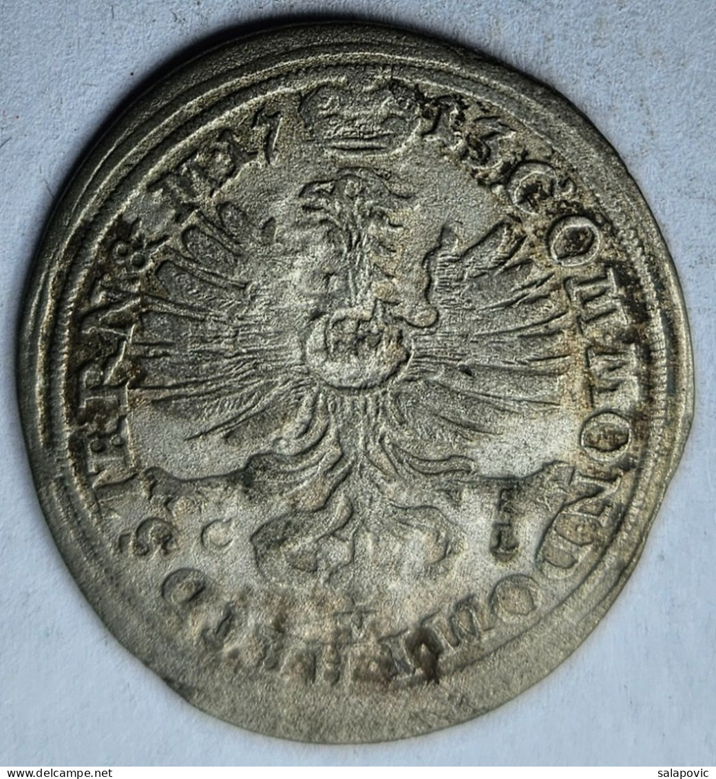 Schlesien-Württemberg-Oels 6 Kreuzer 1713 CVL - Czech Republic