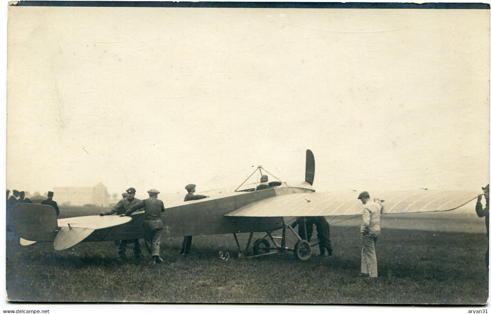 CONCOURS MILITAIRE De REIMS - RARE Et BELLE CARTE PHOTO Du DEPART De WEYMANN Sur MONOPLAN NIEUPORT - - Meetings