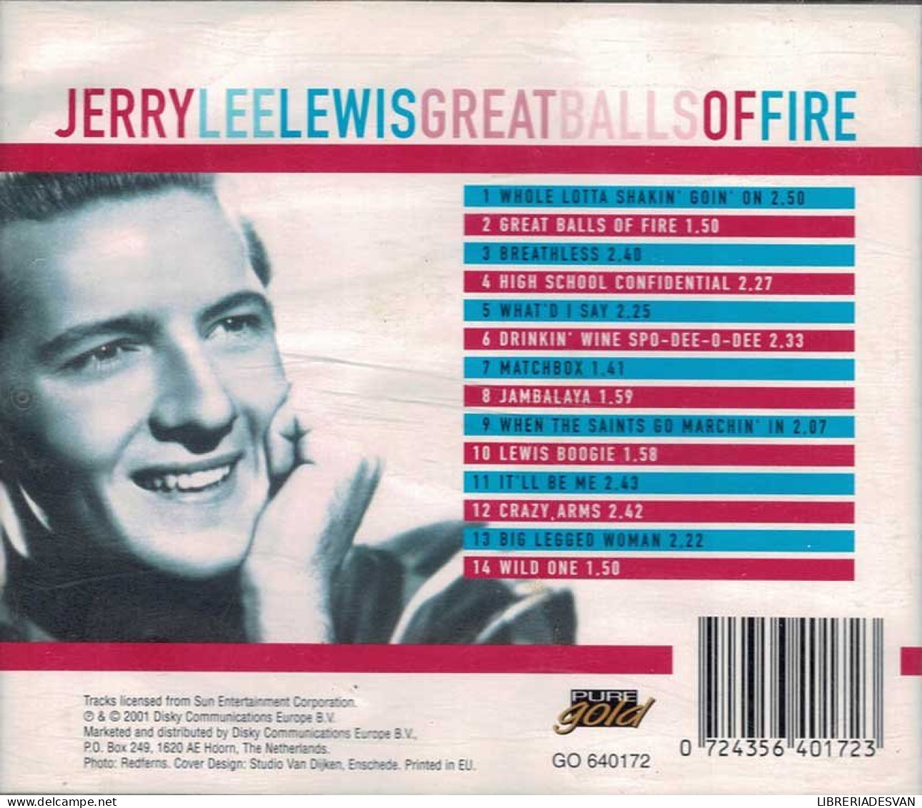 Jerry Lee Lewis - Great Balls Of Fire. CD - Rock