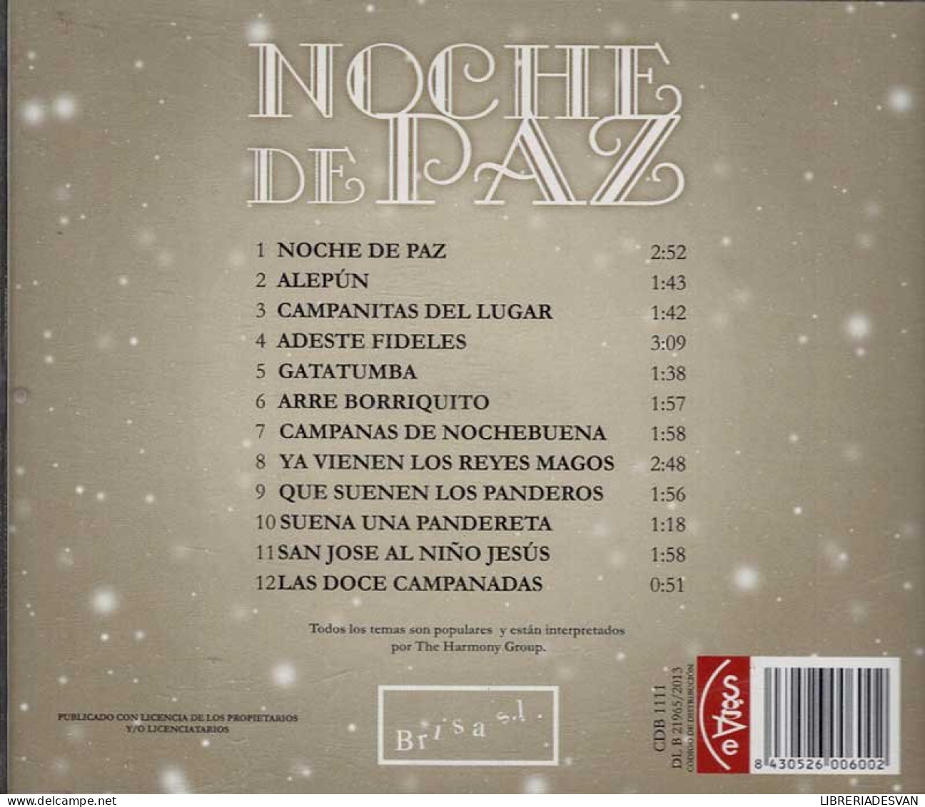 Noche De Paz. CD - Autres & Non Classés