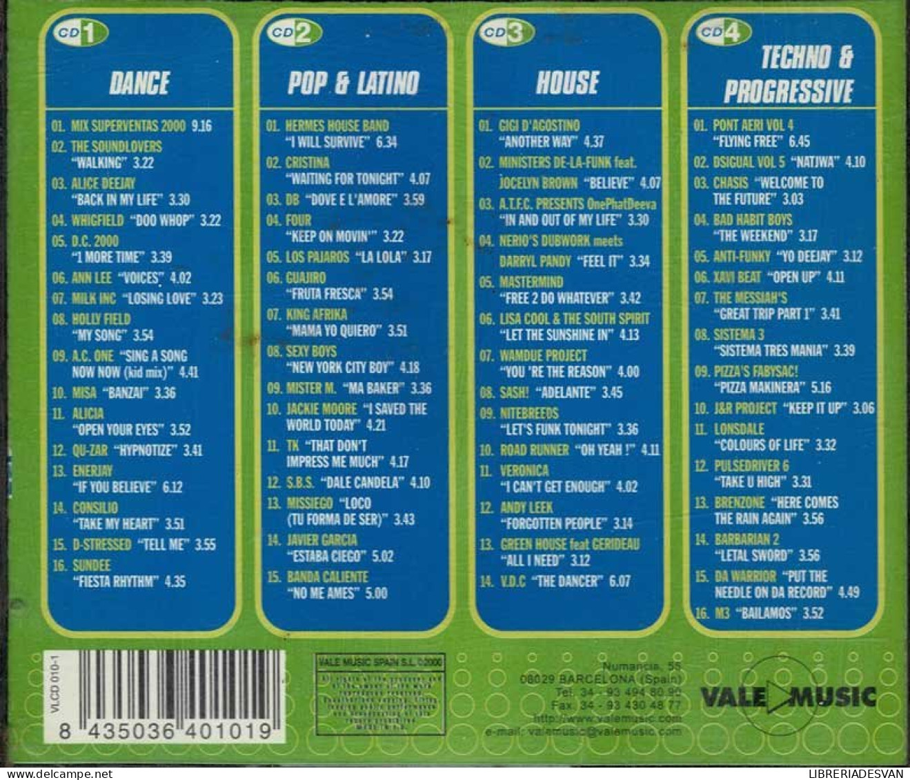 Superventas 2000. 4 X CD - Disco, Pop