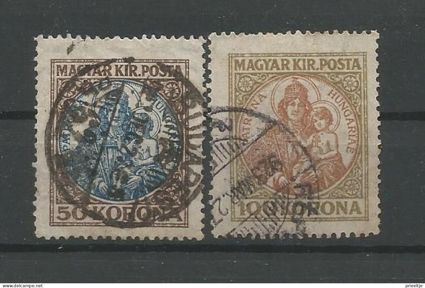 Hungary 1921 Madonna Y.T. 315/316 (0) - Usado