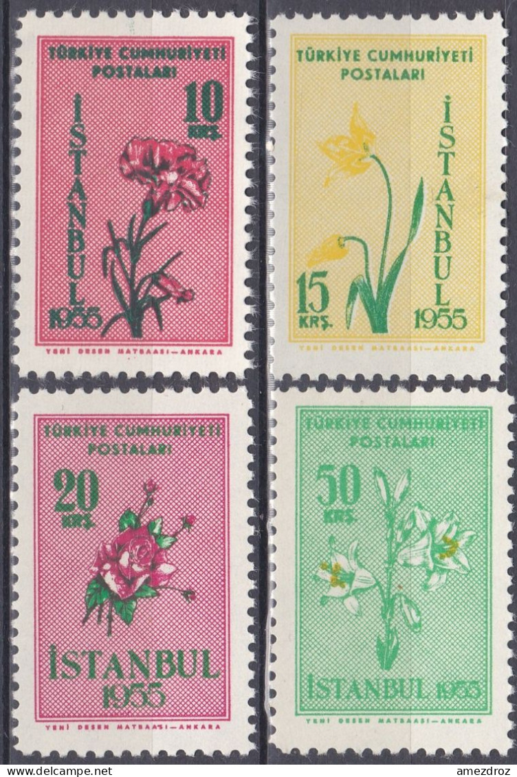 Turquie 1955 N° 1235-38 NMH ** Fête Des Fleurs De Printemps (A4) - Nuovi