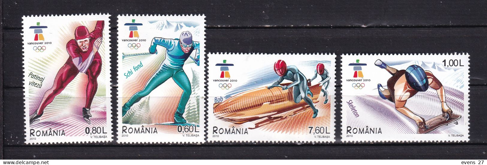 ROMANIA-2010-WINTER OLYMPICS VANCOVER-MNH. - Hiver 2010: Vancouver