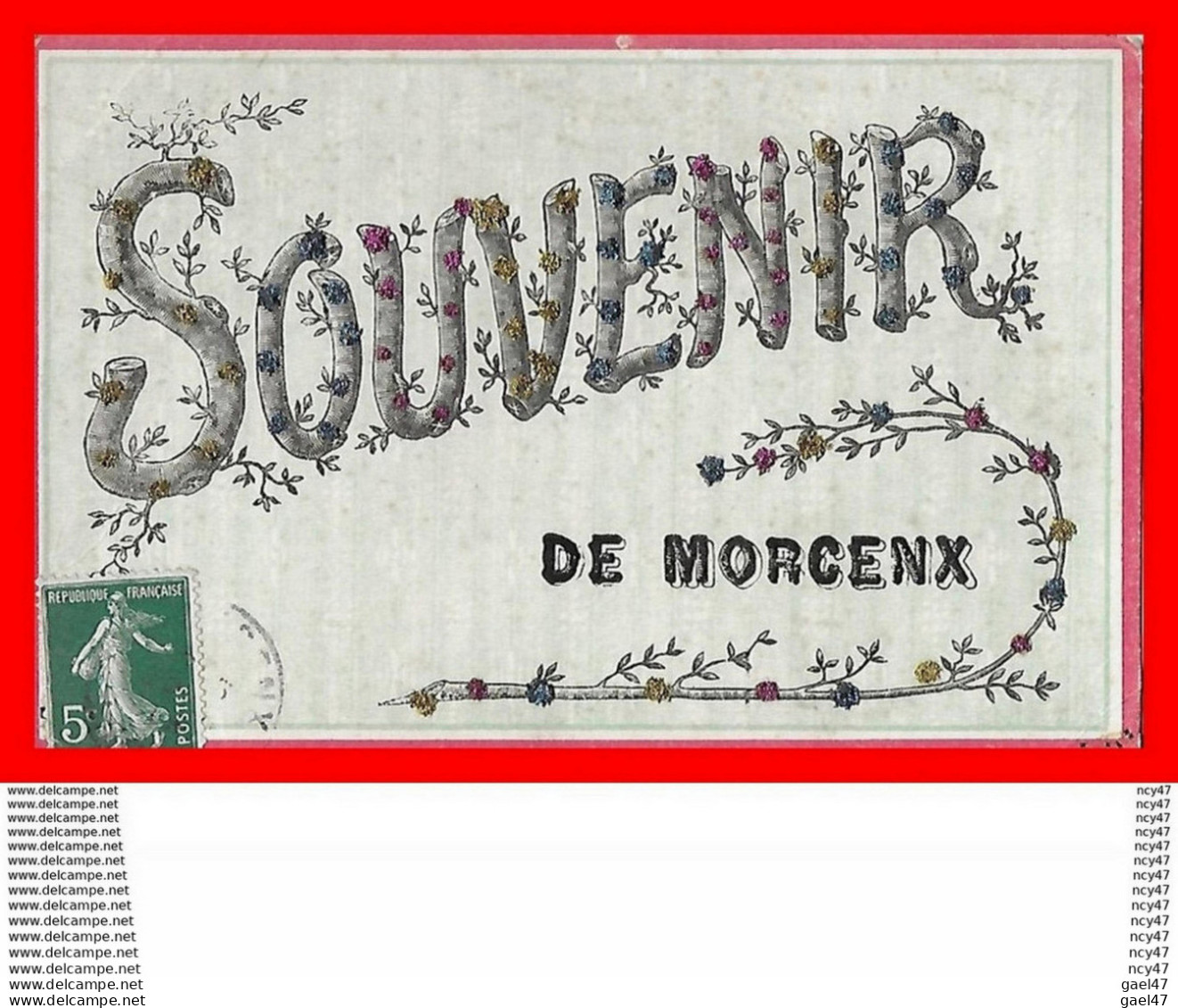 CPA (40) MORCENX.  Souvenir De Morcenx, Brillants...CO1145 - Morcenx