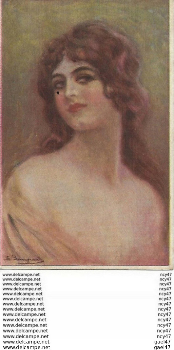 CPA  Illustrateur  S. BOMPARD.  Portrait De Jolie Femme. .CO 219 - Bompard, S.