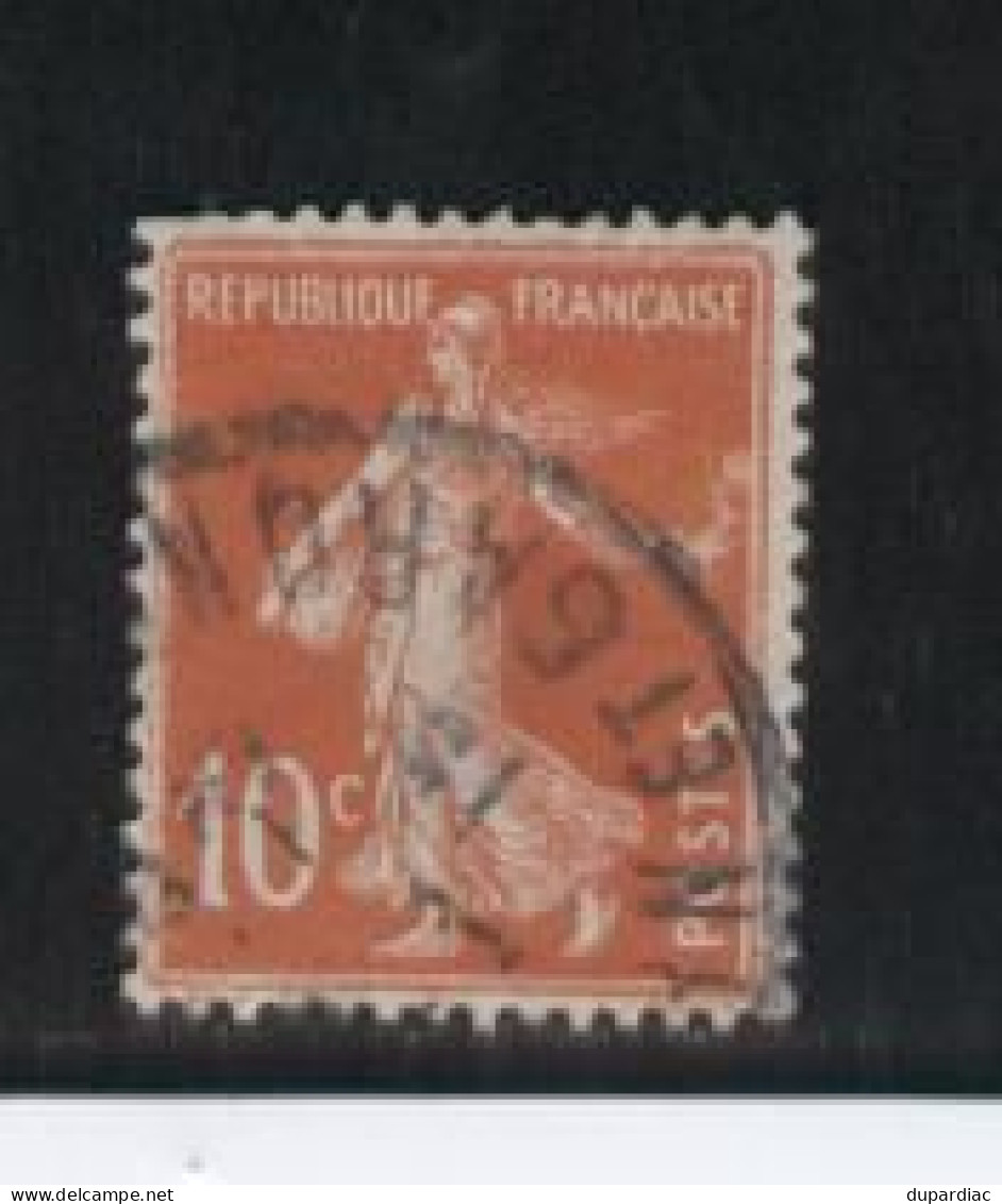 Semeuse 10c Rouge, Variété MAIN PROLONGEE, Oblitéré. - Used Stamps