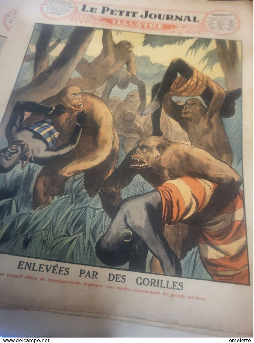 P J 26 / CHESSY SANG FROID MECANICIEN TRAIN /AIGUILLES DISQUES ET SIGNAUX /AFRIQUE ENLEVES PAR DES GORILLES - Le Petit Journal