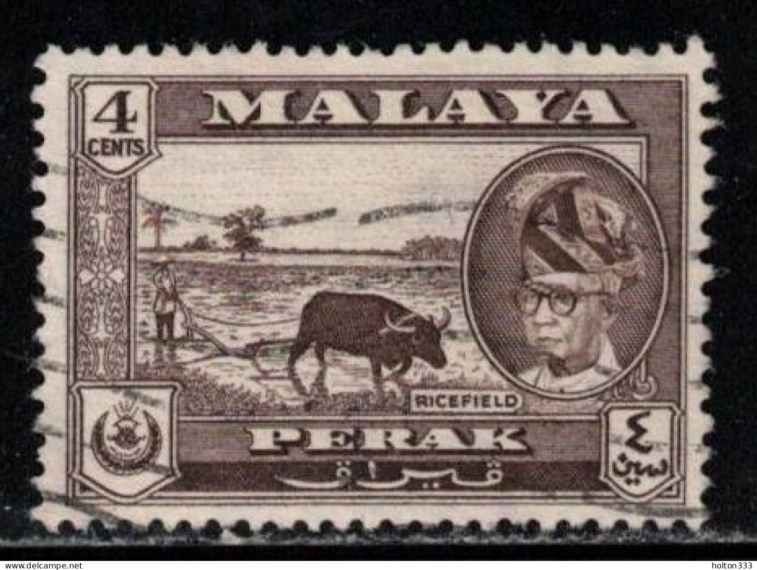 PERAK Scott # 104 Used - Cattle - Perak