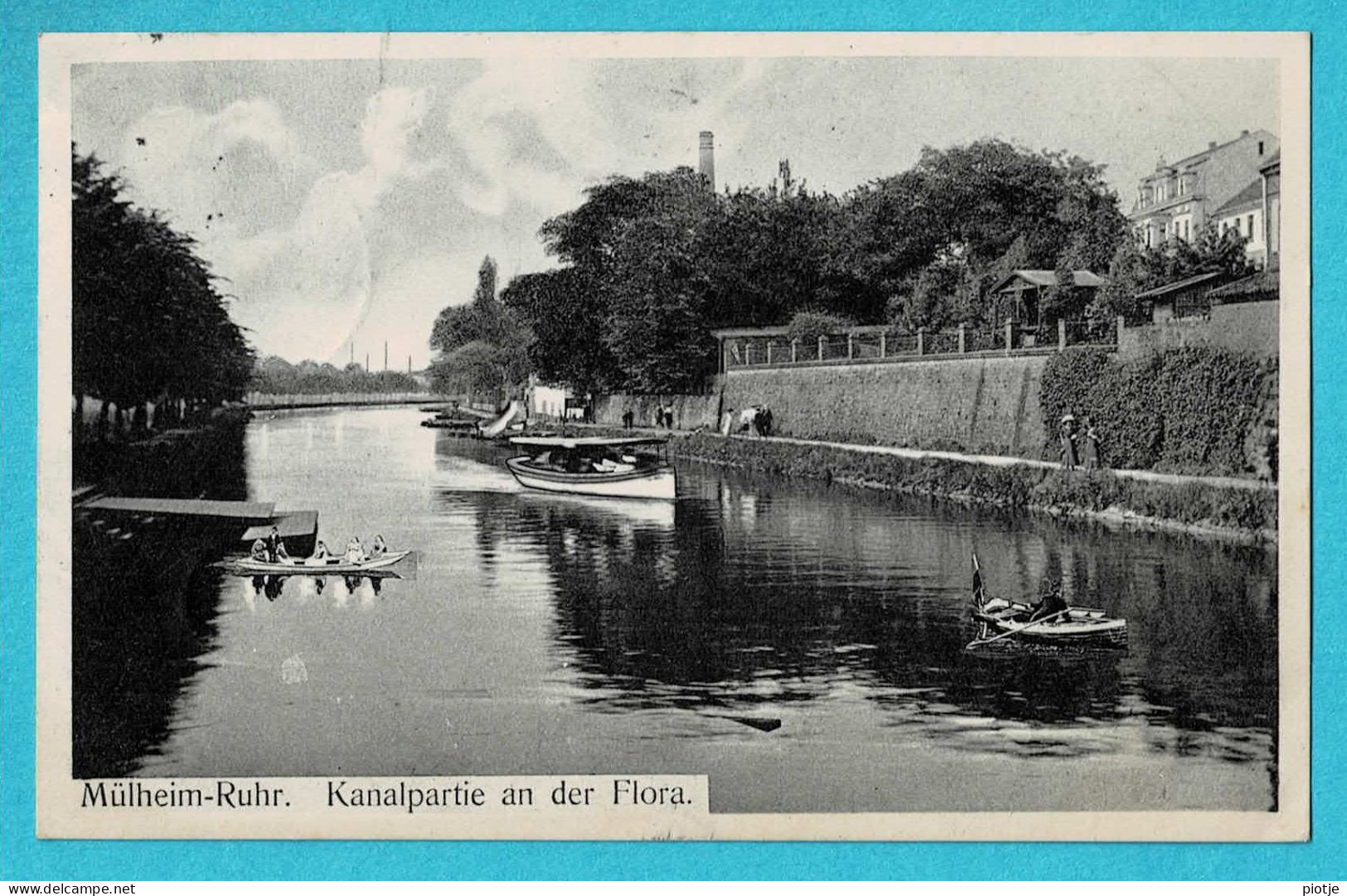 * Mülheim A.d. Ruhr - Muelheim (Nordrhein Westfalen - Deutschland) * (K.R.M., Nr 1255) Kanalpartie An Der Flora, Canal - Mülheim A. D. Ruhr