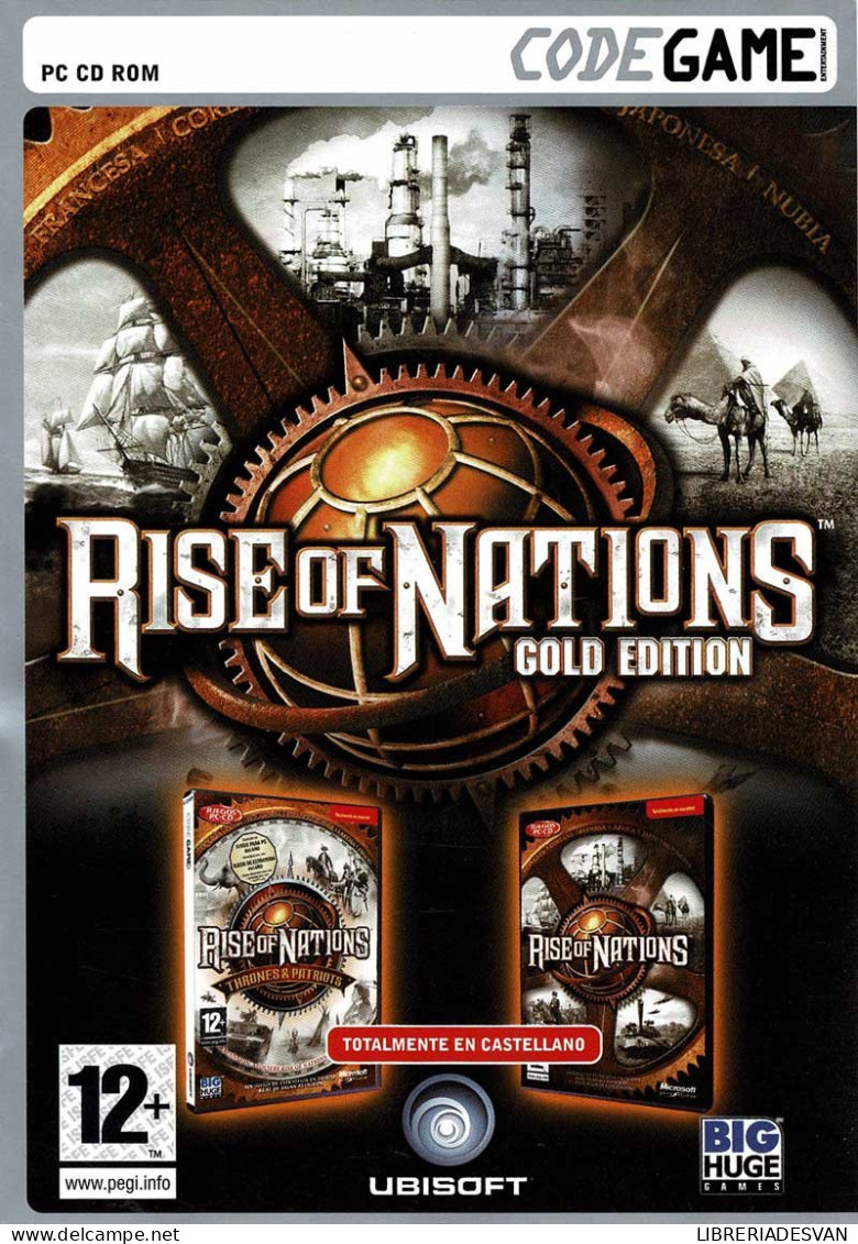 Rise Of Nations. Gold Edition + Thrones And Patriots. Versión DVD-ROM. PC - PC-Games