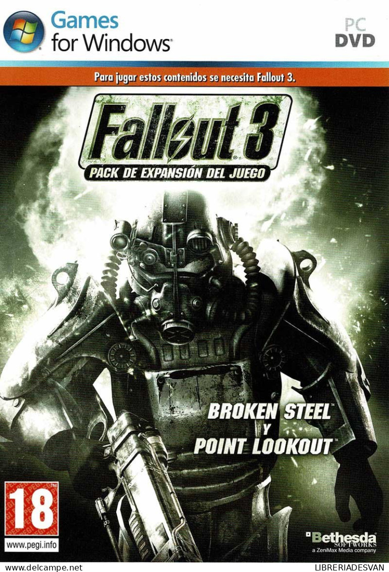 Fallout 3. Broken Steel Y Point Lookout. Pack De Expansión. PC - Jeux PC