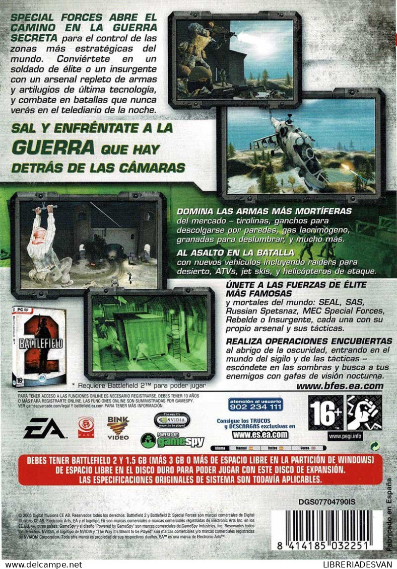 Battlefield 2. Special Forces. Disco De Expansión. PC - PC-Games