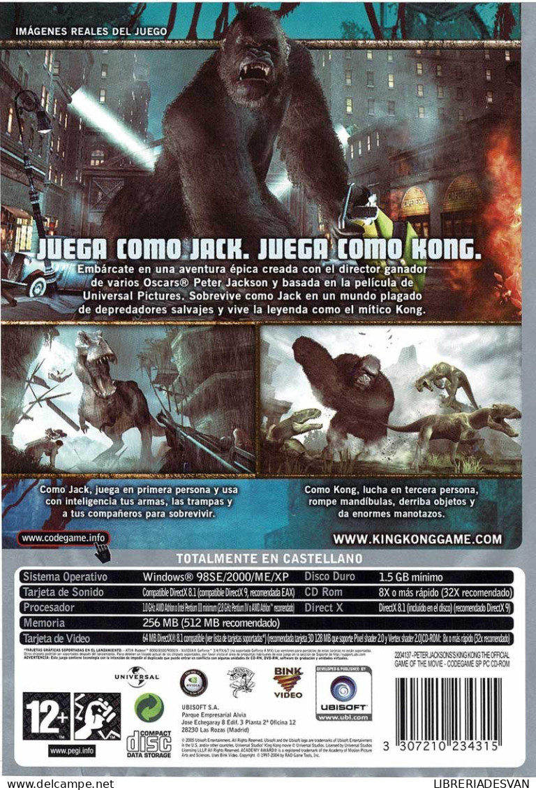 PeterJackson's King Kong. The Official Game Of The Movie. PC - PC-Spiele